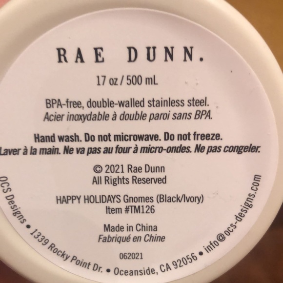 🆕💕RAE DUNN Insulated Stainless Steel Glass.17 oz - Picture 4 of 4